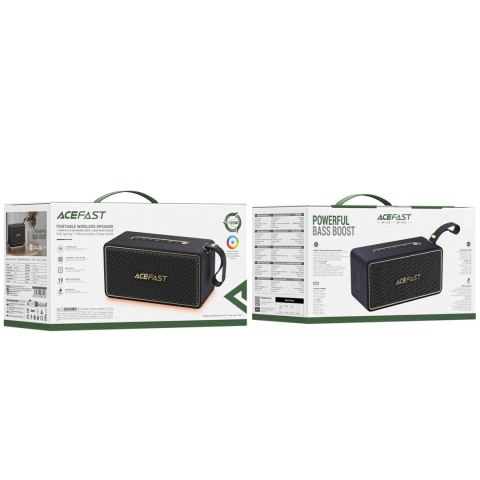 Głośnik bezprzewodowy z podświetleniem K3 Ultra RGB Bluetooth 4500 mAh - czarny