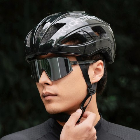 Kask rowerowy lekki regulowany 58-62 cm - czarny