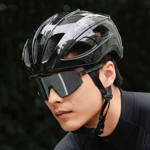 Kask rowerowy lekki regulowany 58-62 cm - czarny