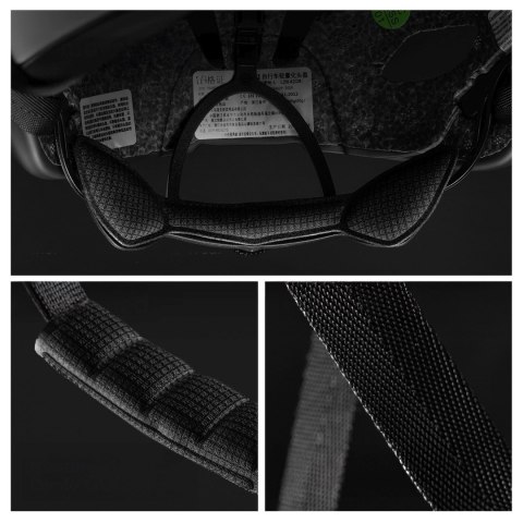 Kask rowerowy lekki regulowany 58-62 cm - czarny