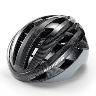 Kask rowerowy regulowany 54-58 cm - czarny