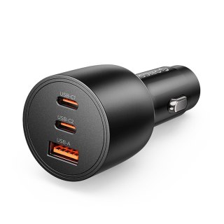Ładowarka samochodowa USB-C USB-A 165W - czarna