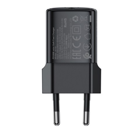 Ładowarka sieciowa USB-C GaN PD 30W - czarna
