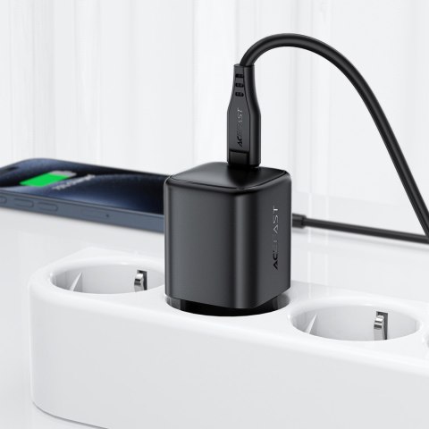 Ładowarka sieciowa USB-C GaN PD 45W - czarna