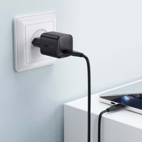 Ładowarka sieciowa USB-C GaN PD 45W - czarna