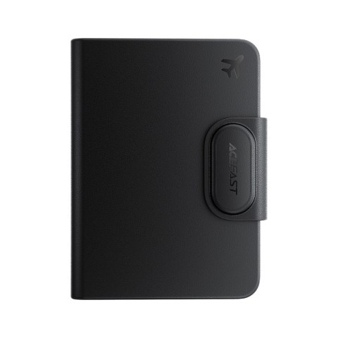 Lokalizator Bluetooth w formie etui na paszport kompatybilny z Apple Find My - czarny