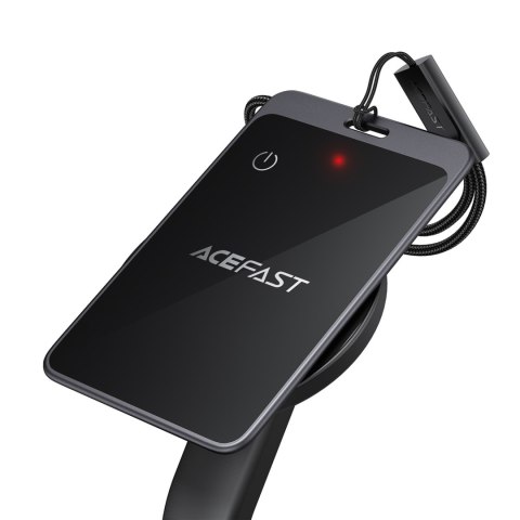 Lokalizator Bluetooth w formie karty kompatybilny z Apple Find My - szary