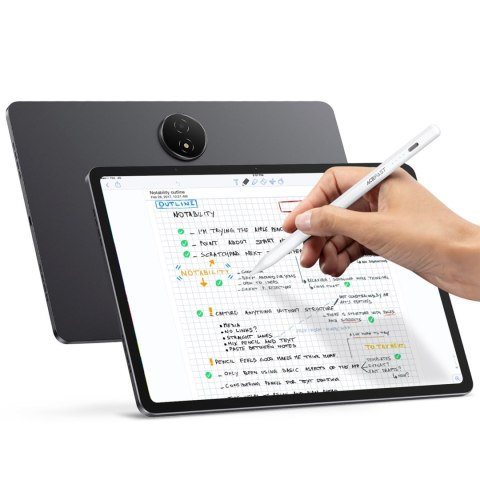 Rysik stylus pojemnościowy uniwersalny z 2 końcówkami V1- biały