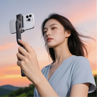 Selfie stick mini tripod do zdjęć Bluetooth 360 stopni - czarny