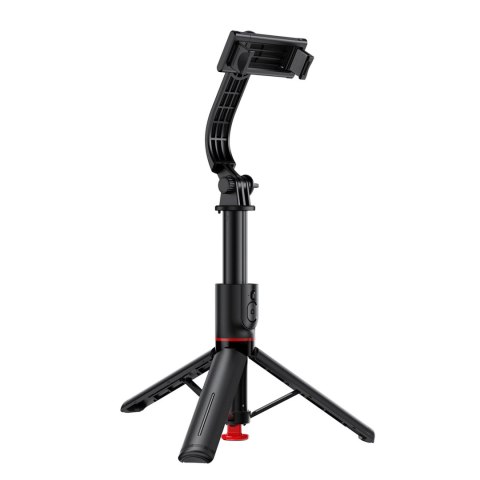 Selfie stick z automatycznym statywem i pilotem Bluetooth 1.05 m - czarny