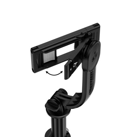 Selfie stick z automatycznym statywem i pilotem Bluetooth 1.05 m - czarny