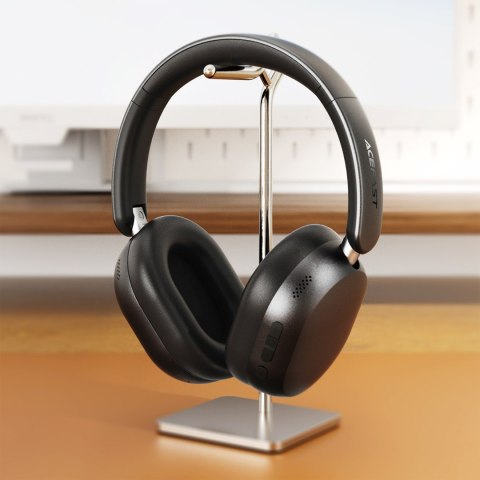 Słuchawki bezprzewodowe nauszne z ANC Bluetooth - czarne