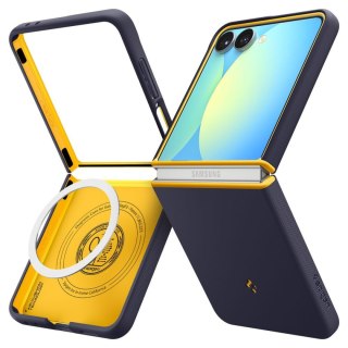 Etui case na Samsung Galaxy Z Flip 7 Nano Pop Mag MagSafe - granatowo-żółte