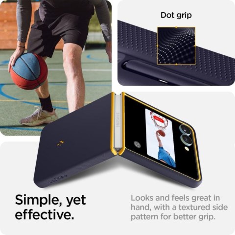 Etui case na Samsung Galaxy Z Flip 7 Nano Pop Mag MagSafe - granatowo-żółte