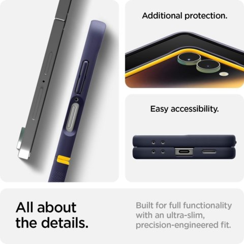Etui case na Samsung Galaxy Z Flip 7 Nano Pop Mag MagSafe - granatowo-żółte