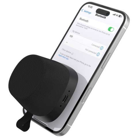 Głośnik bezprzewodowy z mocowaniem magnetycznym Y20 Bluetooth - czarny