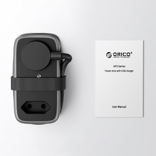Listwa zasilająca 5w1 AC USB-A USB-C 15.5W - czarna