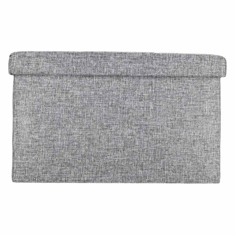 Pufa ze schowkiem do siedzenia otwierana składana 50x31x31cm szara