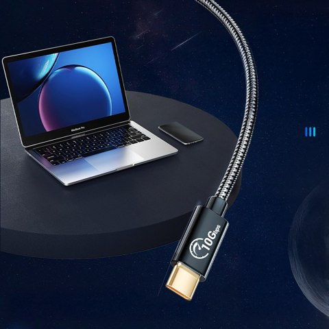 Adapter przejściówka USB-C - USB-A 3.1 Gen 2 10Gbps OTG 1m - czarny