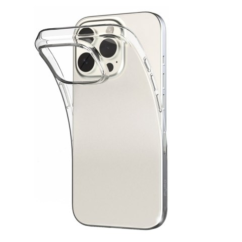 Etui silikonowe do iPhone 16 Pro 03 Nude - przezroczyste