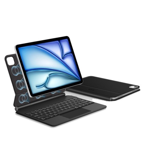 Etui z klawiaturą na iPad Air 10.9'' 2020 / 2022 / iPad Air 11'' 2024 / 2025 Smartcase Magnetic - czarne