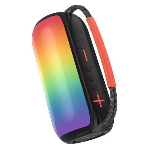 Głośnik bezprzewodowy podświetlany z uchwytem RGB Bluetooth - czarny
