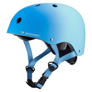 Kask rowerowy BMX hulajnoga 48-52 cm - gradient niebieski