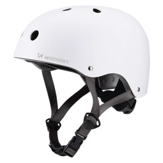 Kask rowerowy BMX hulajnoga lekki 48-52 cm - biały