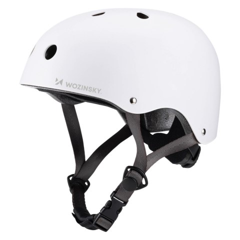 Kask rowerowy BMX hulajnoga lekki 48-52 cm - biały