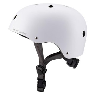 Kask rowerowy BMX hulajnoga lekki 48-52 cm - biały