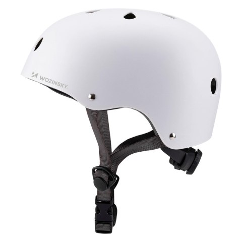 Kask rowerowy BMX hulajnoga lekki 48-52 cm - biały