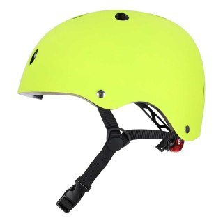 Kask rowerowy dla dziecka Trike Fix dziecięcy regulowany LED S 48-54cm zielony jasny