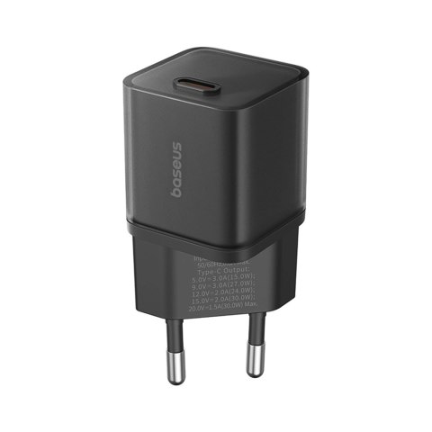 Ładowarka sieciowa USB-C EU GaN5S 30W - czarna