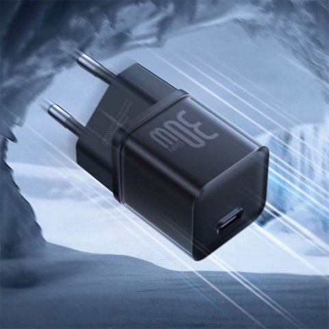 Ładowarka sieciowa USB-C EU GaN5S 30W - czarna