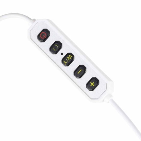 Lampa kosmetyczna LED bezcieniowa biurkowa do manicure paznokci łuk biała