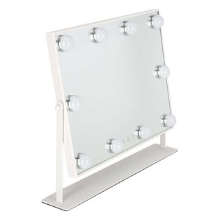 Lusterko do makijażu LED z 10 żarówkami podświetlane kosmetyczne 3 rodzaje barw