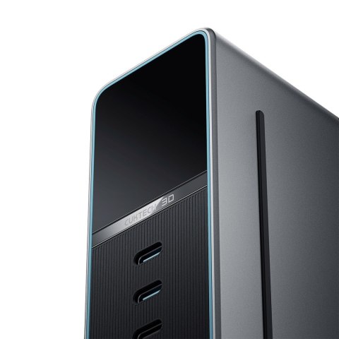 Stacja ładująca 5w1 z wyświetlaczem cyfrowym USB-A USB-C 300W - srebrna