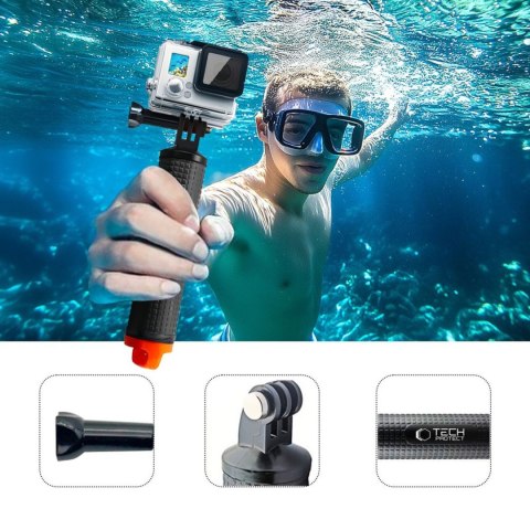 Uchwyt bojka wypornościowa do kamery sportowej GoPro / DJI - czarny
