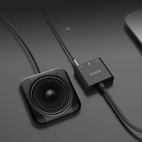 Zewnętrzna karta dźwiękowa USB-A - 3x mini jack - czarna