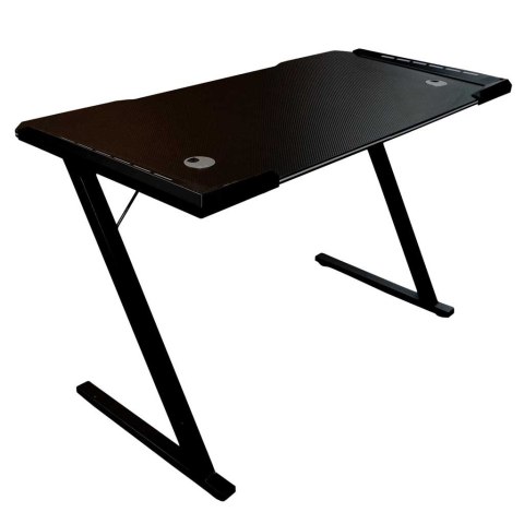 Biurko gamingowe LED podświetlenie RGB uchwyty komputerowe dla gracza 120x60cm