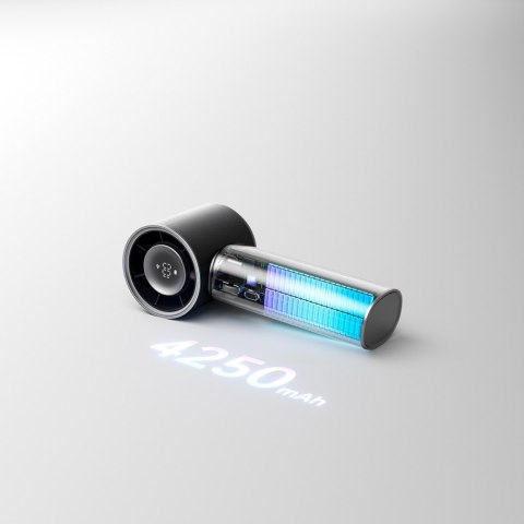 Mini wentylator przenośny wiatraczek dmuchawa 4250 mAh USB-C - czarny