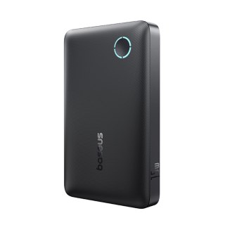 Powerbank 10000mAh 15W EnerFill FP11 z kablem USB-C 20V 3A 30cm - czarny
