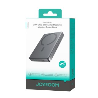 Powerbank bezprzewodowy 10000mAh 22.5W USB-C - szary