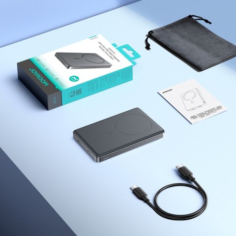 Powerbank bezprzewodowy 10000mAh 22.5W USB-C - szary