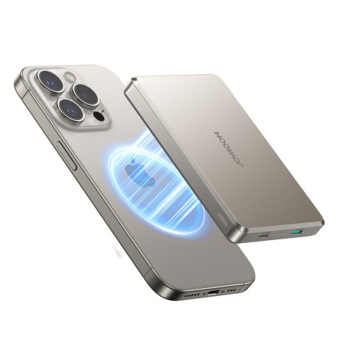 Powerbank bezprzewodowy 10000mAh 22.5W USB-C - tytanowy