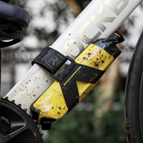 Torba rowerowa na dolną rurę wodoodporna 1 l - żółta