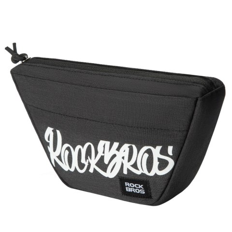 Torba rowerowa na kierownicę trapezoidalna 0.7 l - czarna
