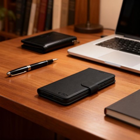 Etui pokrowiec z klapką na Samsung Galaxy A57 5G Wallet - czarny