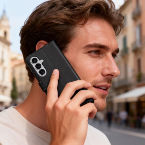 Etui pokrowiec z klapką na Samsung Galaxy A57 5G Wallet - czarny