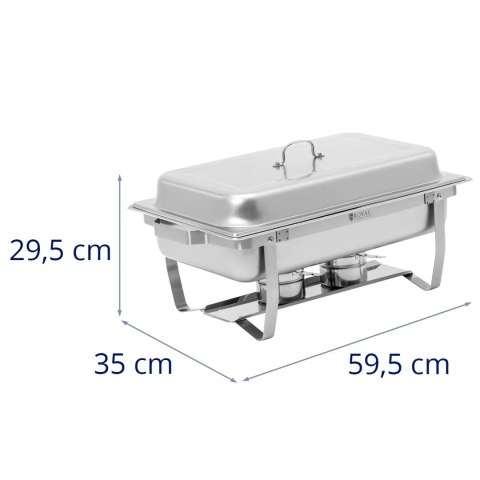 Podgrzewacz do potraw bemar bufetowy na pastę GN 1/1 7.5 l STAL- zestaw 6 szt.